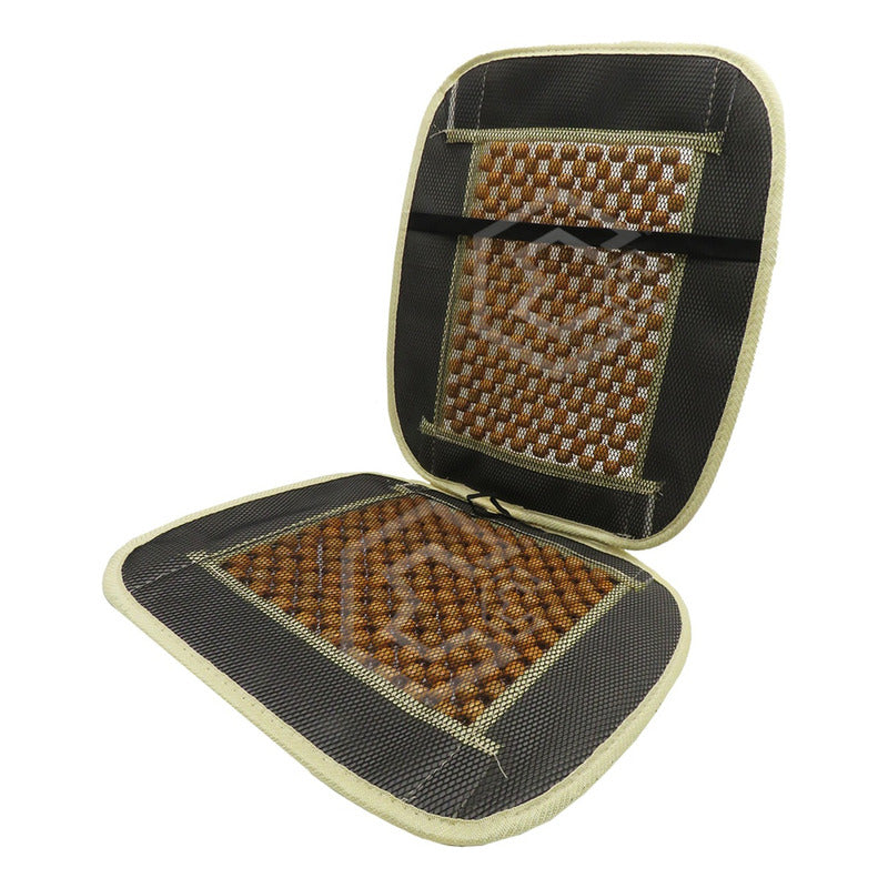 Respaldo Universal Asiento Bolitas De Madera Color A Elegir