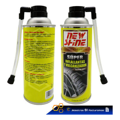Inflallantas Vulcanizador Instantaneo Emergencias 475ml Amarillo