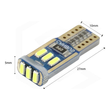 Par De Focos De Pellizco T10 9 Leds Canbus No Error 4014 12v