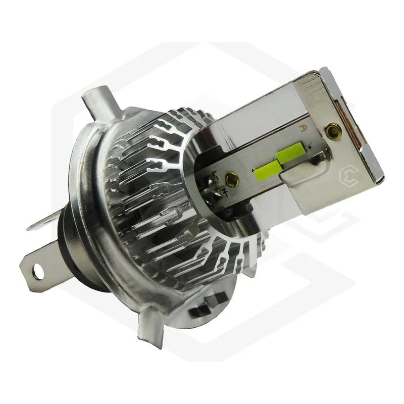 Foco Moto H4 12 Led Csp Alta Intensidad Cuerpo Metal 9000 T H4