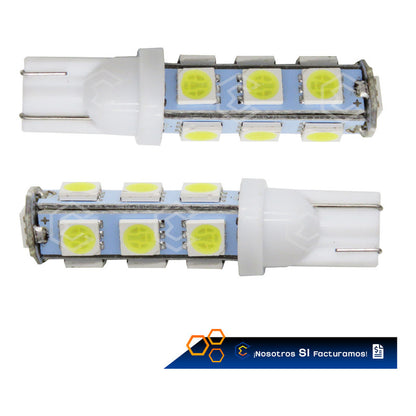 Par De Focos Pellizco 13 Leds 5050 T10-158 Cuartos Stop 12v