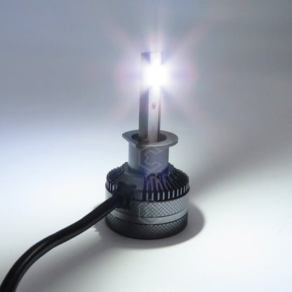 Kit Focos H1 12 Leds Csp 9-30v 43.1w Real Alta Baja 16000lm H1
