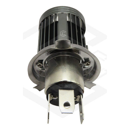 Foco Moto H4 Lupa Con Ventilador Ba20d Bicolor 6 Leds Csp T