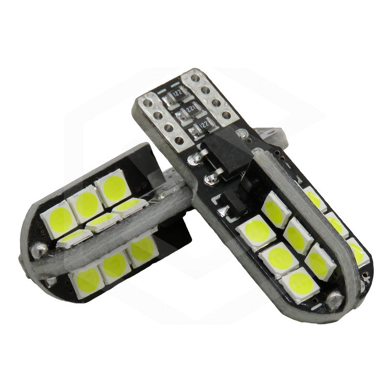 Kit 10 Focos Pellizco T10 24 Leds Canbus 3030 Alta Potencia