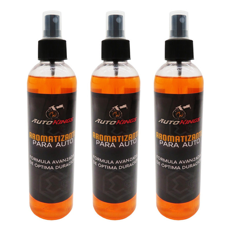 3 Aromatizante P Auto Desodorante Liquido Casa Oficina 270ml