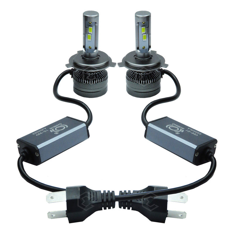Kit Focos H4 24 Leds Csp 9-30v 34.2w Real Alta Y Baja 8000lm H4