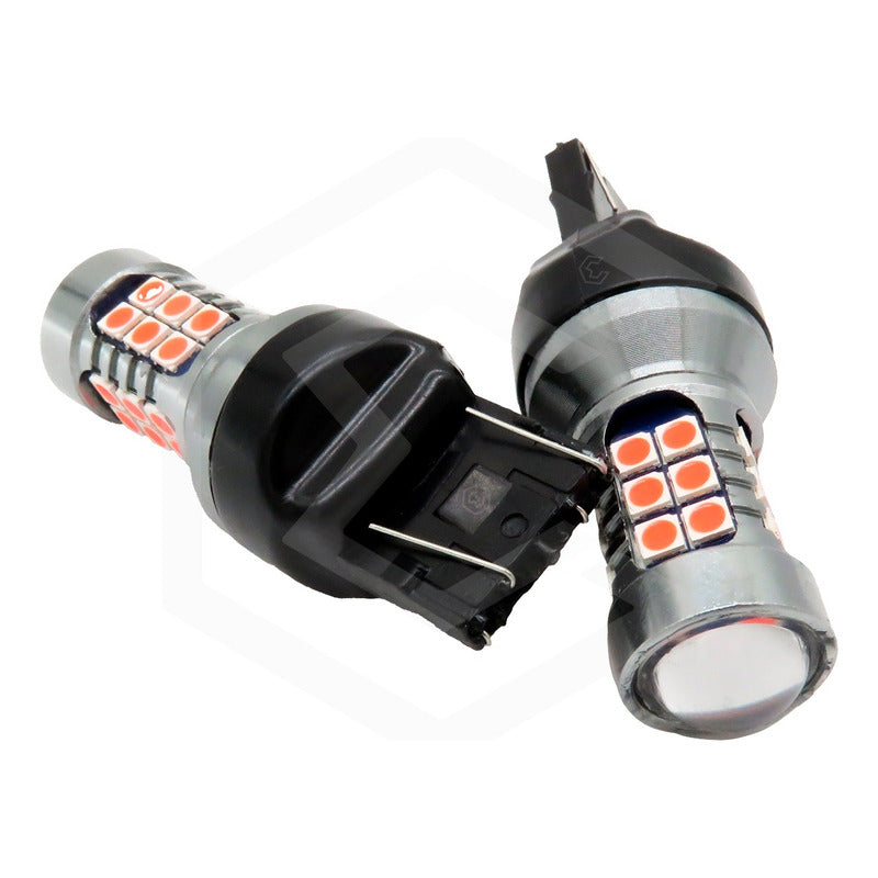 2 Focos 27 Led 1156 1157 3157 7440 7443 No Error Stop Cuarto