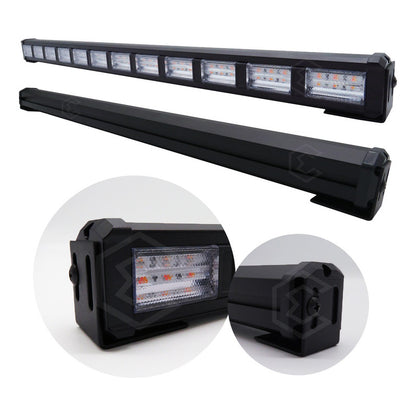 Barra 216 Led 19 Funciones 12 Módulos Bicolor Estrobo 12-24v