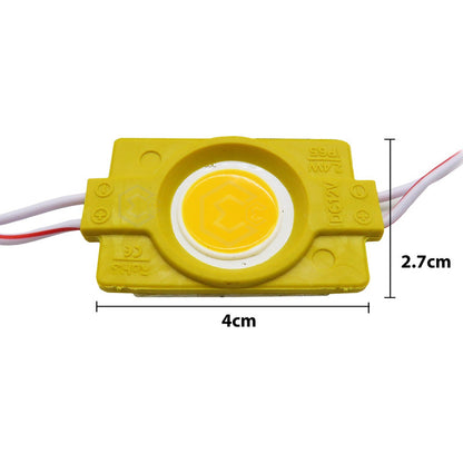 20 Módulos De 9 Led Cob Plasma Redondos Alta Intensidad 12v