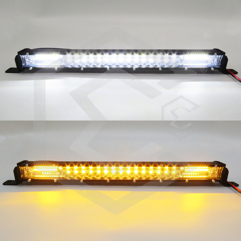 Barra Slim 100 Hiperled 16'' Blanco-ambar 5 Funciones 12-24v