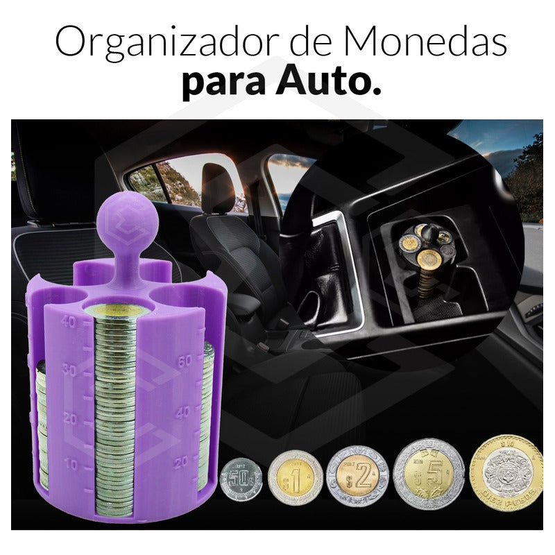 5 Porta Monedas Porta Vasos Auto Con Contador Taxi Uber Didi