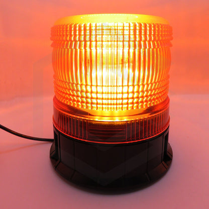 Torreta Color Ambar 12-24v 24led 72w Ip65 Con Iman 3 Funcion