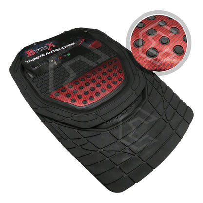 Tapete Tipo Charola Uso Rudo Auto Camioneta Juego 4 Piezas