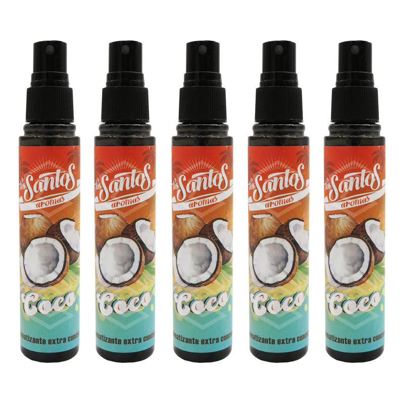 5 Aromatizante Botella Spray Liquido 60ml Auto Casa Ambiente