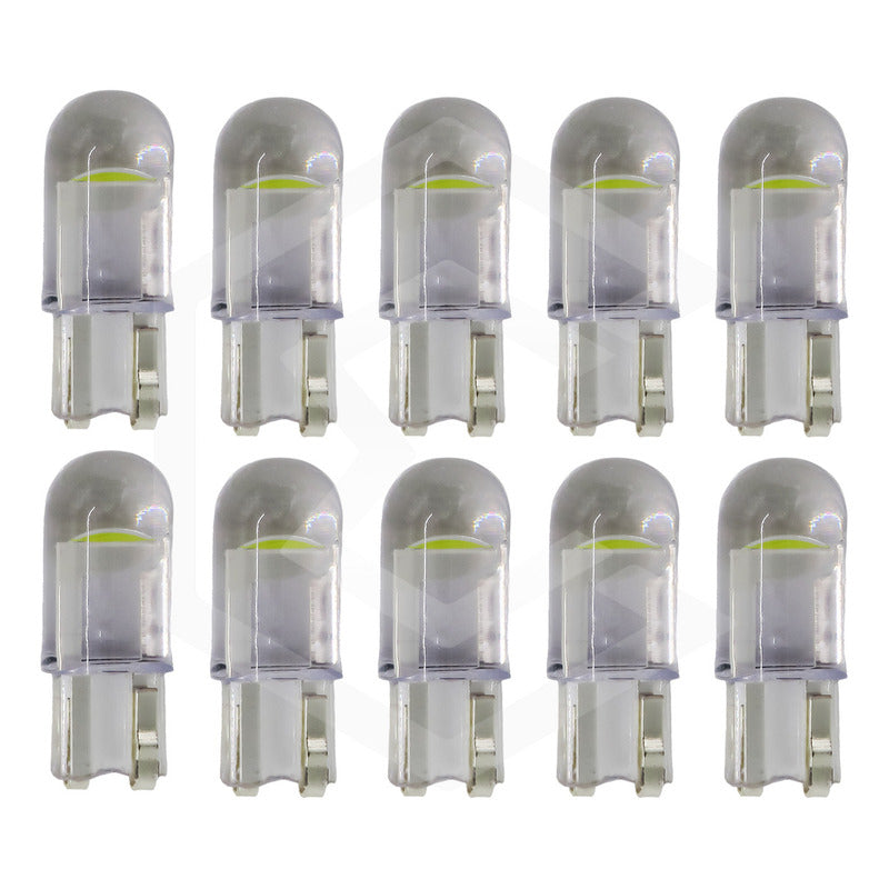 10 Focos Pellizco T10 1 Hiper Leds Cristal Alta Potencia 12v