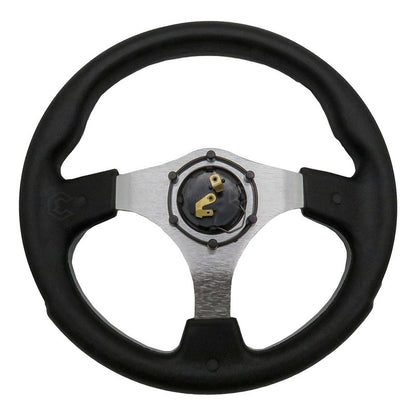 Volante Deportivo Universal De Metal Con Acabado Gloss 32cm