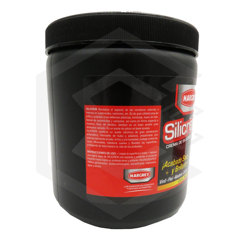 3 Silicrem 1lt Crema Silicones Tablero Llantas Abrillantador Blanco