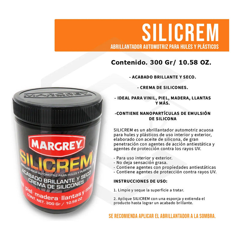 Kit Margrey Quita Gotas Silicrem Repelente Auto 4 Pzas Agua