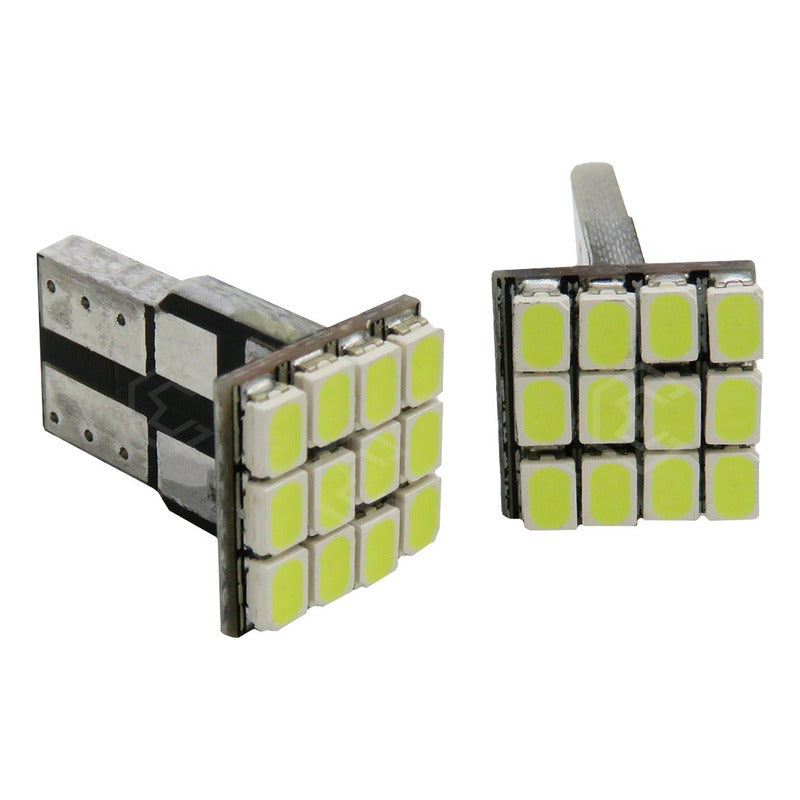 Par De Focos De Pellizco 12 Leds Luz Interior Alta Intencida