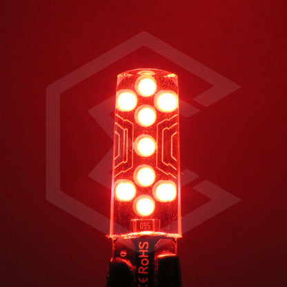 Par De Focos De Pellizco T10 18 Leds Cob Gel Alta Potencia