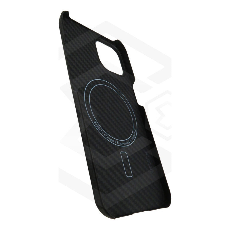Funda Case De iPhone 13-14 Fibra De Carbono 100% Real