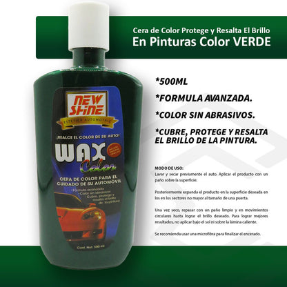 2 Cera Wax De Color Proteje Y Resalta El Brillo En Pintura