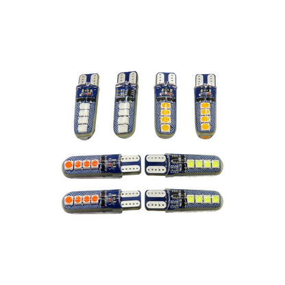 Kit 10 Focos Pellizco T10 8 Led Codigos 3 Funciones 12v T
