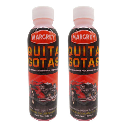 2 Quita Gotas Margrey Parabrisas Ventanales Vidrierias 130ml
