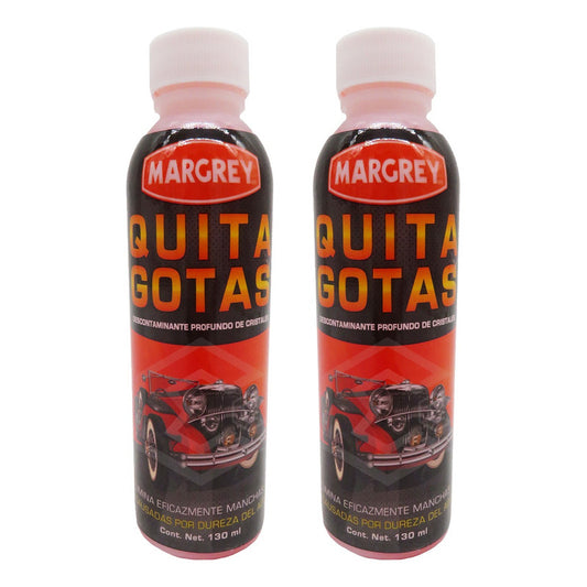 2 Quita Gotas Margrey Parabrisas Ventanales Vidrierias 130ml