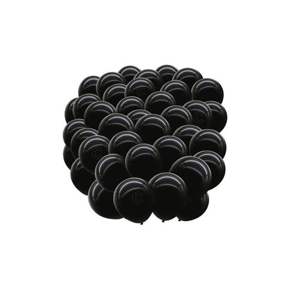 Bolsa 100 Globos Negro Brillosos #10 Fiestas Y Bodas Latex