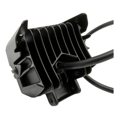 Par De Faros Con Lupa Aro Luz Led Cob Neón 4 Funciones 12-24