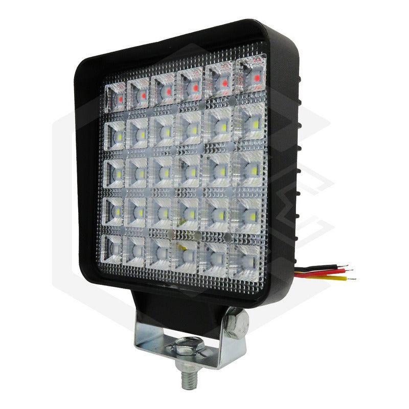 Par De Faros 30 Leds 9-30vluz Blanca/rojo/azul 6 Funciones T