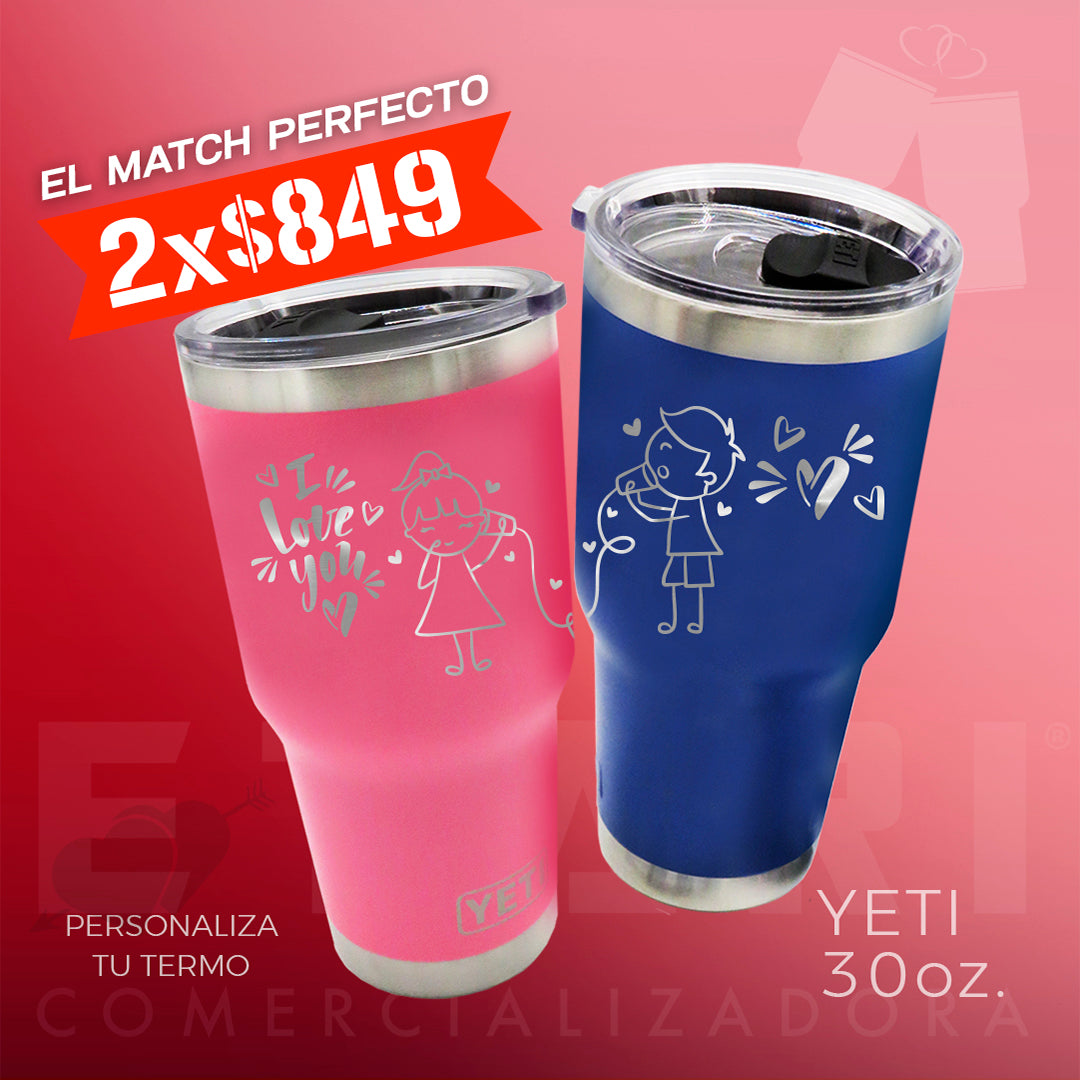 Kit San Valentin 2 TERMOS 30 OZ